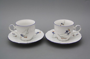 Coffee cup 0,18l and saucer Ofelia Geese ML