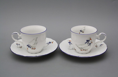 Coffee cup 0,18l and saucer Ofelia Geese ML č.1