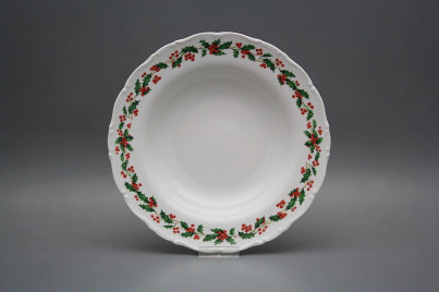 Deep plate 23cm Ofelia Christmas holly BB č.1