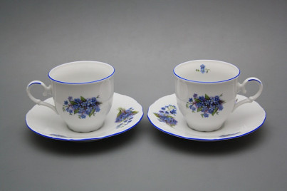 Coffee cup 0,18l and saucer Ofelia Forget-me-not AL č.1