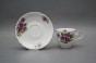 Coffee cup 0,18l and saucer Ofelia Pansy FL č.2