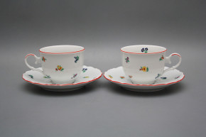 Tea cup 0,18l with saucer Ofelia Sprays CL