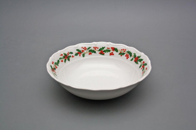 Salad dish 19cm Ofelia Christmas holly BB č.1