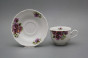 Tea cup 0,18l with saucer Ofelia Pansy BB č.2