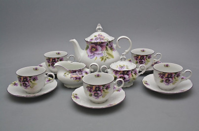 Tea set Ofelia Pansy 15-piece FL č.1