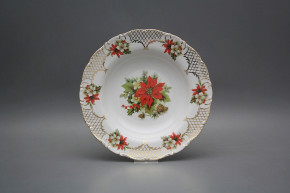 Deep plate 23cm Ofelia Poinsettia FGL Lux