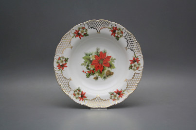 Deep plate 23cm Ofelia Poinsettia FGL Lux č.1