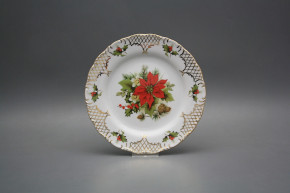 Dessert plate 19cm Ofelia Poinsettia FGL Lux