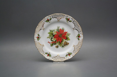 Dessert plate 19cm Ofelia Poinsettia FGL Lux č.1