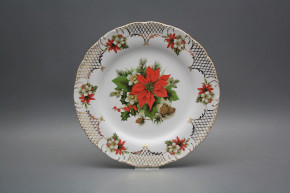 Flat plate 25cm Ofelia Poinsettia FGL Lux