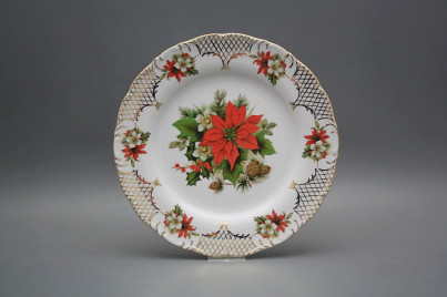 Flat plate 25cm Ofelia Poinsettia FGL Lux č.1