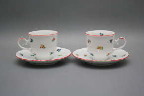 Coffee cup 0,18l and saucer Ofelia Sprays CL