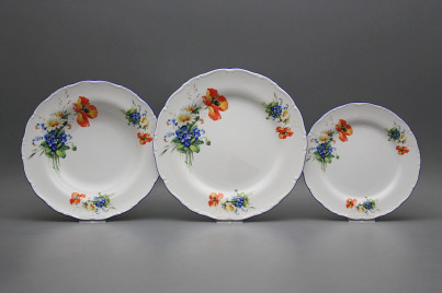 Plate set Ofelia Field flowers 18-piece CAL č.1