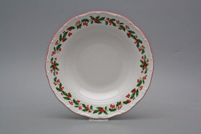 Deep plate 23cm Ofelia Christmas holly CL