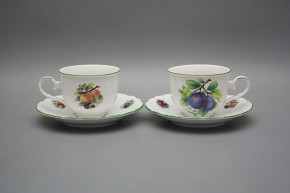 Tea cup 0,18l with saucer Ofelia Fruits ZL