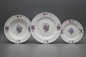 Plate set Ofelia Violets 12-piece GFL