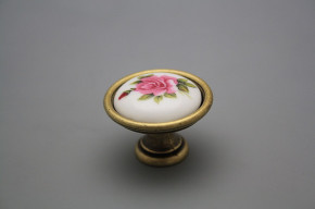 Rustic knobs 35mm Elizabeth rose Pink