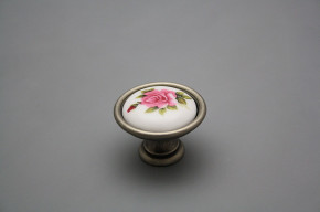 Rustic knobs 35mm Elizabeth rose Pink FV