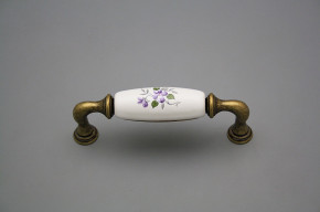 Rustic handles 96mm Scatter Violets