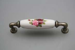 Rustic handles 128mm Elizabeth rose FV