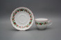 Tea cup 0,18l with saucer Ofelia Christmas holly CL č.2