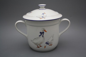 Mug with 2 handles and lid Geese ML