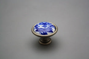 Rustic knobs 35mm Blue Onion Leaf FV