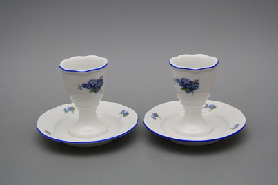 Egg cup with stand Rokoko Forget-me-not AL č.1