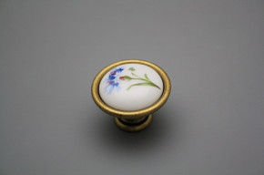 Rustic knobs 40mm Cornflowers