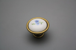 Rustic knobs 40mm Forget-me-not Sprays