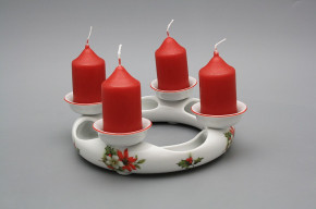 Advent candlestick Poinsettia CL