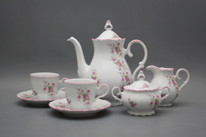 Coffee set Ofelia Pink roses 15-piece RL č.1