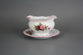 Sauceboat 0,4l with saucer Ofelia Elizabeth rose RL