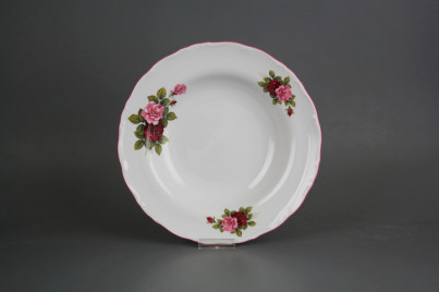 Deep plate 23cm Ofelia Elizabeth rose CRL č.1