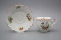 Coffee cup 0,18l and saucer Ofelia Meissen bouquet CL č.2