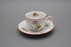 Tea cup 0,18l with saucer Ofelia Meissen bouquet CL