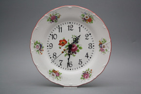 Plate clock Ofelia Meissen bouquet FCL