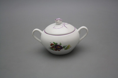 Sugar bowl 0,3l with handles Rokoko Bouquet FL č.1