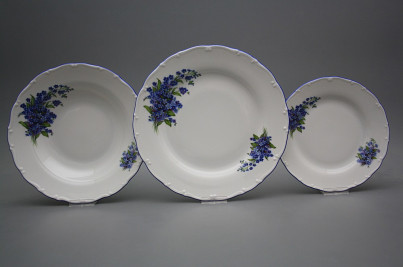 Plate set Ofelia Forget-me-not 12-piece DAL č.1