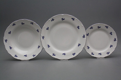 Plate set Ofelia Blue roses 12-piece AML č.1