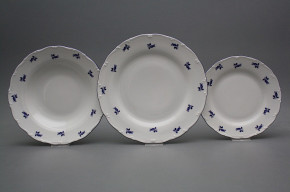 Plate set Ofelia Blue roses 18-piece AML