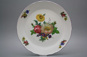 Flat round dish 30cm Rokoko Bouquet GFL