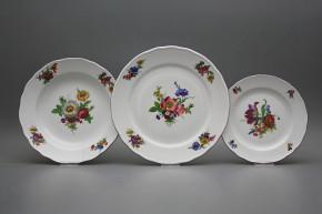 Plate set Rokoko Bouquet 12-piece GFL