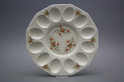 Tray for eggs 24cm Rokoko ECRU Tea roses BB č.1