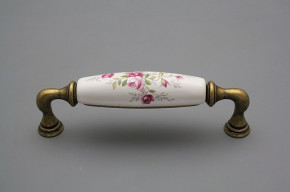 Rustic handles 128mm Pink roses