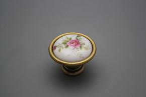 Rustic knobs 35mm Pink roses