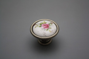 Rustic knobs 35mm Pink roses FV