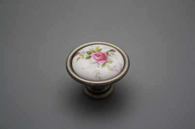 Rustic knobs 35mm Pink roses FV č.1