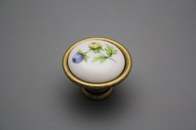 Rustic knobs 40mm Meissen bouquet č.1