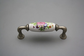 Rustic handles 96mm Meissen bouquet FV